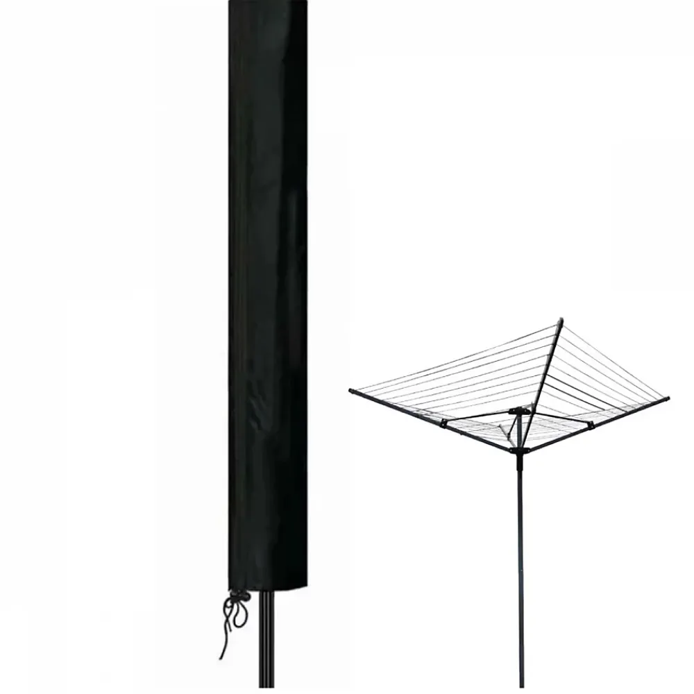 Etendoir À Linge|Linxor Bâche, housse de protection imperméable pour séchoir parapluie - 165 x 30 x 30 cm - Noir -