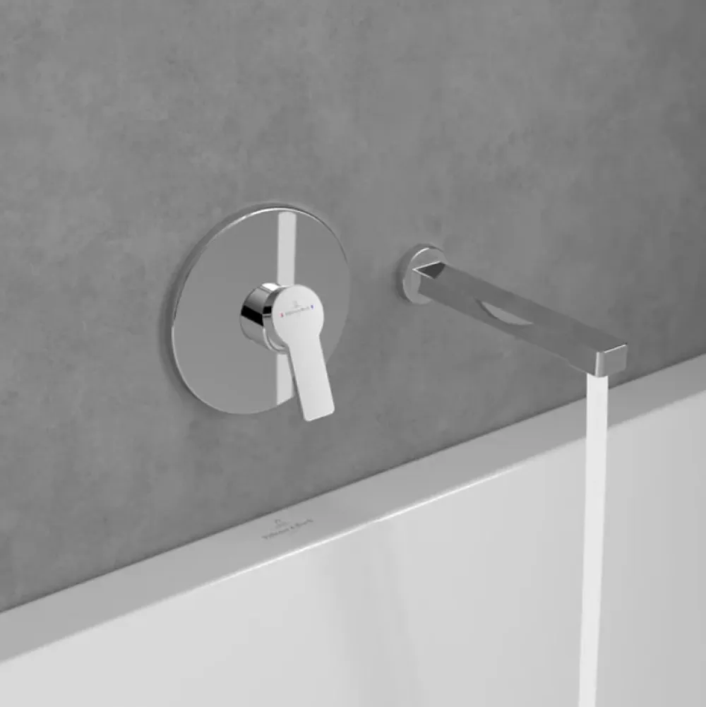 Robinet De Baignoire|Villeroy & Boch Bec de baignoire VILLEROY ET BOCH Architectura montage mural chrome