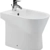 Bidet|Sanindusa Bidet à poser au sol céramique traditionnelle UrbY 55x35 blanc (robinet et vidage non inclus)