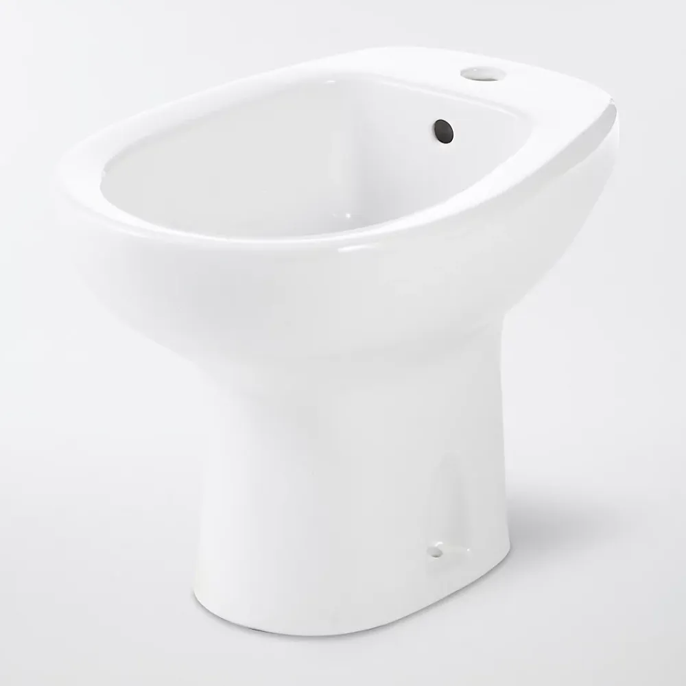GoodHome Bidet à poser, H.38 x l.35,5 cm, blanc, Baciu