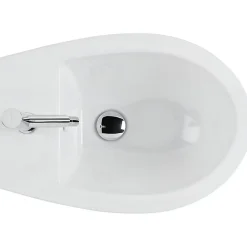 Bidet|Sanindusa Bidet compact gain de place Easy céramique traditionnelle a poser au sol blanc
