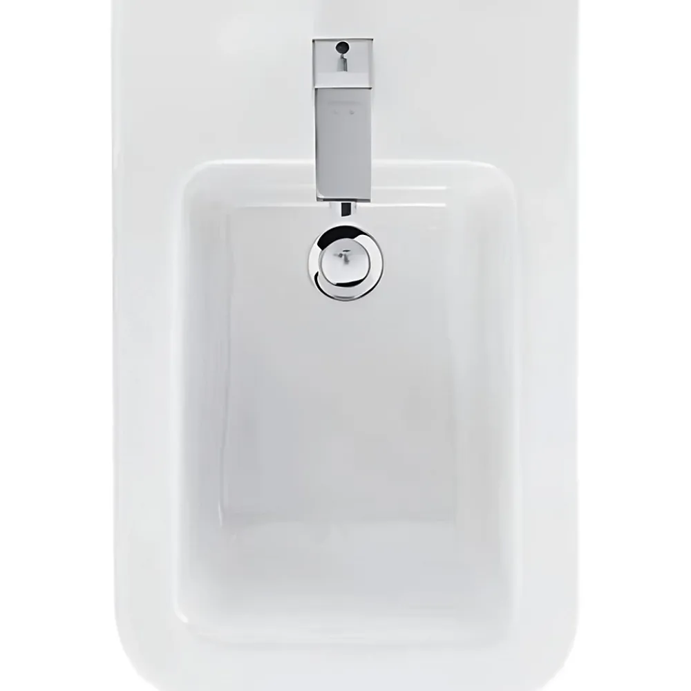 Sanindusa Bidet céramique traditionnelle a poser au sol Advance blanc (robinet et vidage non inclus)