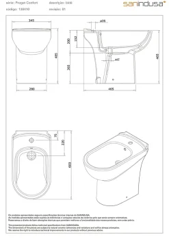 Bidet|Sanindusa Bidet céramique traditionnelle a poser au sol Proget Confort blanc