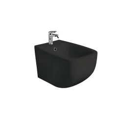 Wc Suspendu|Kiamami Valentina Bidet Et Toilettes Suspendus En Céramique Noir Mat Mozart