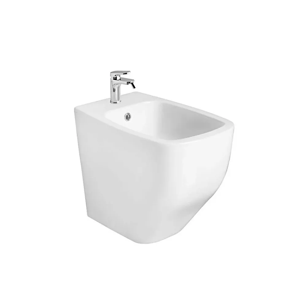 Bidet|Kiamami Valentina Bidet Moderne Encastré En Céramique Blanche Brillante