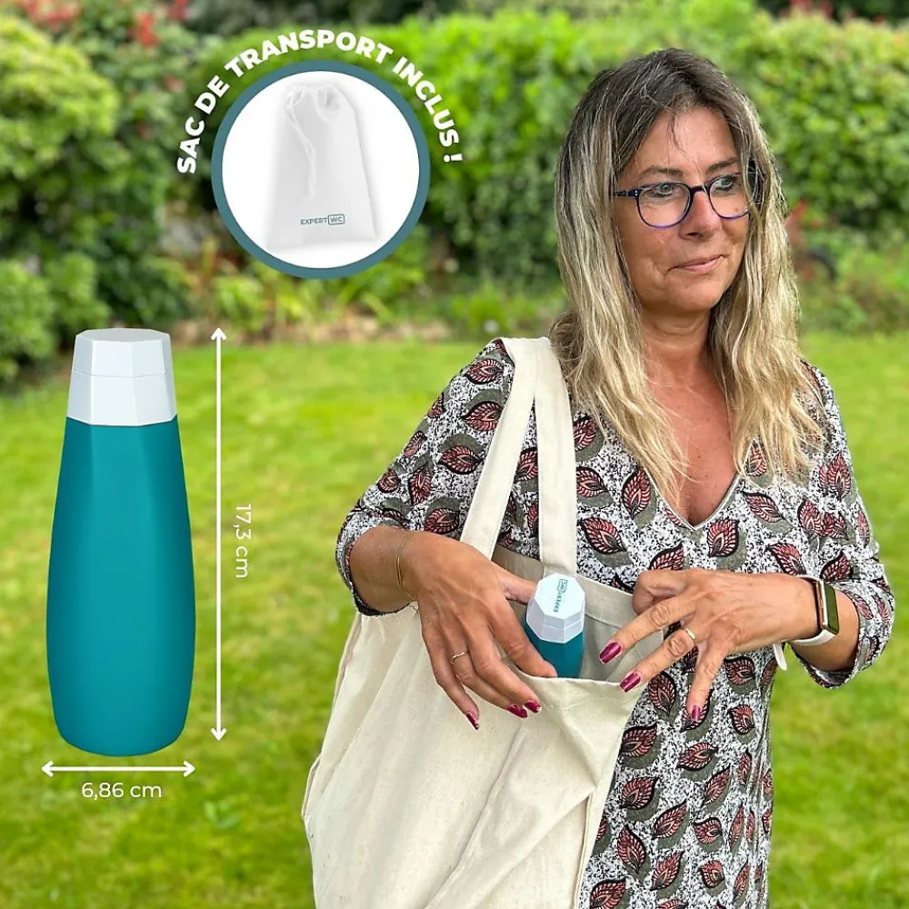 Expert Bidet Portable pour Toilette Intime avec deux embouts ajustables - Marque Française - 400 ml - Douchette de Voyage - WC