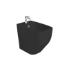 Kiamami Valentina Bidet Sur Pied En Céramique Noir Mat Affleurant Le Mur