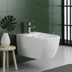 Bidet|Otitec Bidet suspendu - 52 x 37 x 29 cm - Blanc - CLEO