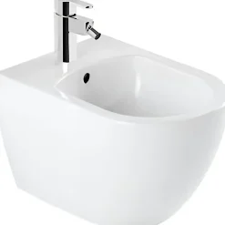 Bidet|Sanindusa Bidet suspendu céramique traditionnelle Sanibold 50 fixation cachée blanc mat