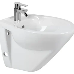 Bidet|Sanindusa Bidet suspendu céramique traditionnelle Cetus 48 blanc