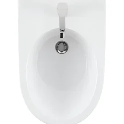 Bidet|Sanindusa Bidet suspendu céramique traditionnelle 56 Sanlife blanc mate texture