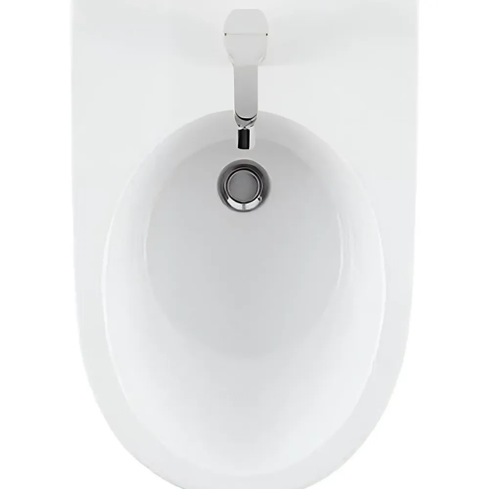 Bidet|Sanindusa Bidet suspendu céramique traditionnelle 56 Sanlife blanc mate texture