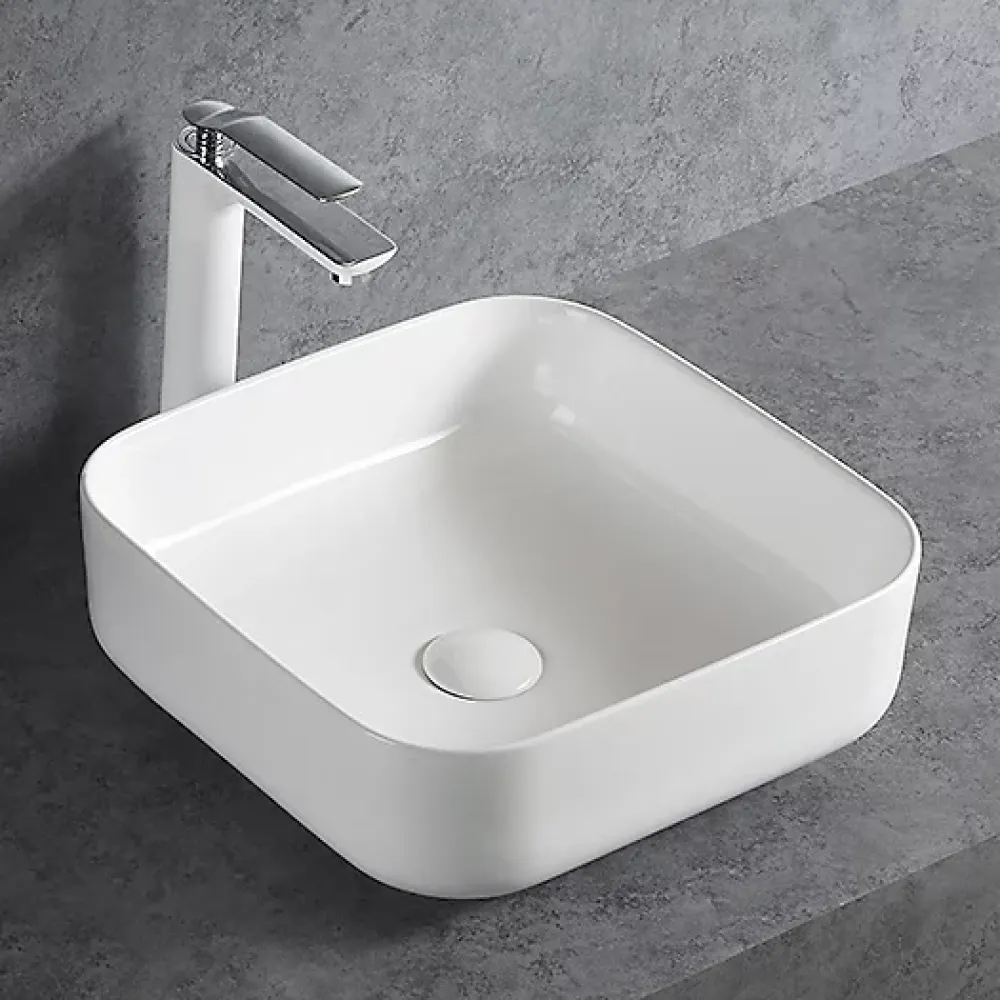 Bernstein Bidet suspendu de qualité supérieure CH2019V - Avec siphon, Sans bonde Pop Up, Sans robinet