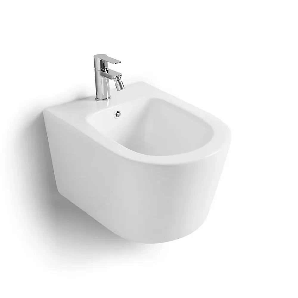 Bidet|Kiamami Valentina Bidet Suspendu En Céramique Blanche - Blues