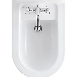 Sanindusa Bidet Vintage céramique traditionnelle blanc