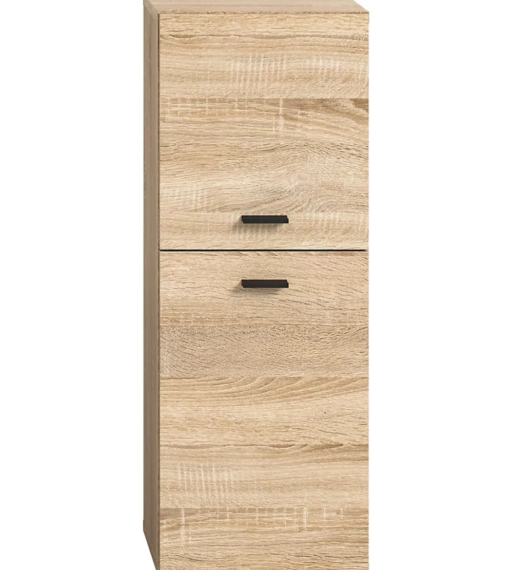 Xonox Boston - Meuble bas (L/H/P : 30x80x29 cm) en mélaminé chêne
