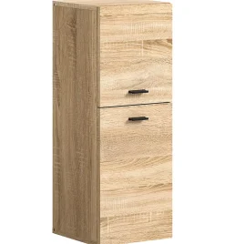 Xonox Boston - Meuble bas (L/H/P : 30x80x29 cm) en mélaminé chêne
