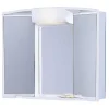 Bathstage B-RANDO Armoire de bain avec miroir 59X51X16 cm , lumineux, avec prise et tiroir, en plastique finition blanche -