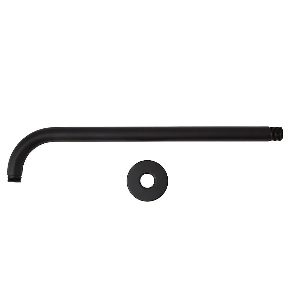 Pommeau De Douche, Flexible Et Barre De Douche|Kiamami Valentina Bras De Douche En Laiton Noir Mat Rond