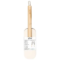5Five Brosse à textile avec manche en bambou gris 7,3x4cm - Gris-