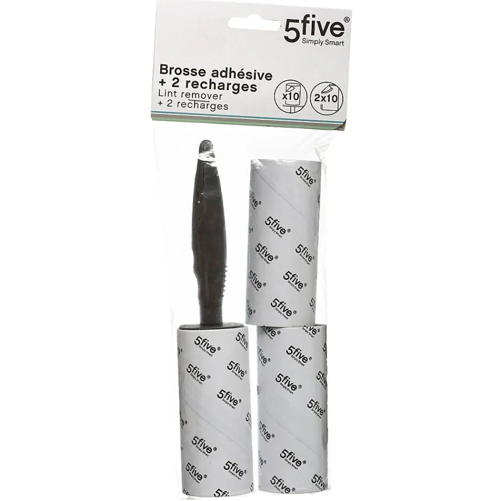Etendoir À Linge|5Five Brosse à vêtements 2 recharges Gris - Gris -