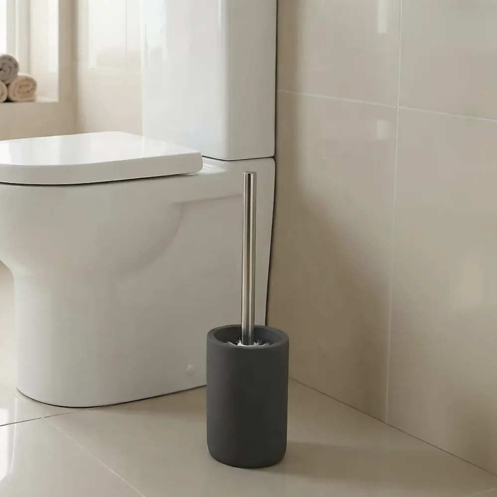 Accessoire Wc|GoodHome Brosse et porte-brosse de toilette Jubba