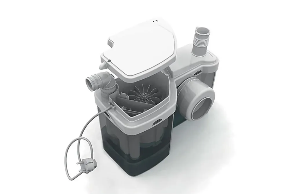 Watermatic Broyeur adaptable W12 - 1 entrée WC diam : 100mm + 1 entrée lave mains diam : 40mm