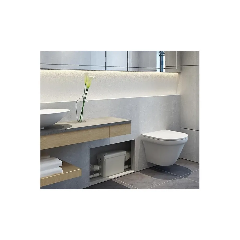 Wc Chimique Et Broyeur|Bsf Broyeur pour WC suspendu silencieux 550 watts, Broyeur sanitaire à encastrer -550-N2-SUSP pour salle de bain, Trappe de mainten