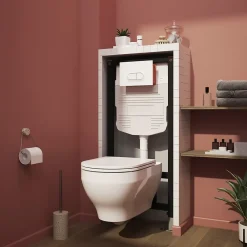 GoodHome Bâti WC suspendu universel Nissi