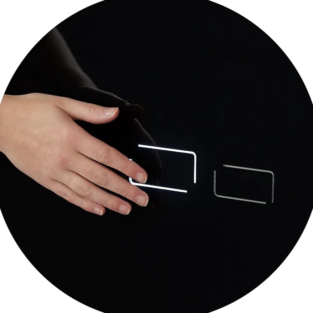 Wc Suspendu|Planète Bain Bâti-support digital en verre noir avec commande sensitive pour wc suspendu - en applique