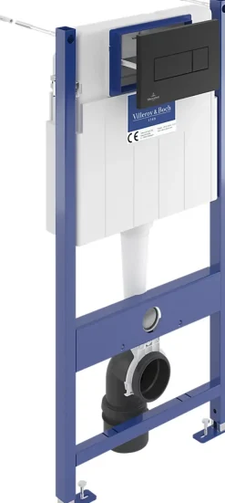 Wc Suspendu|Villeroy & Boch Bâti-support sol et mur pour WC suspendu, Villeroy et Boch