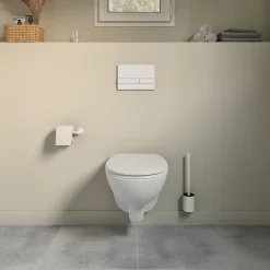 Wc Suspendu|GoodHome Bâti-support sol et mur pour WC suspendu autoportant, certifié NF, Silgo
