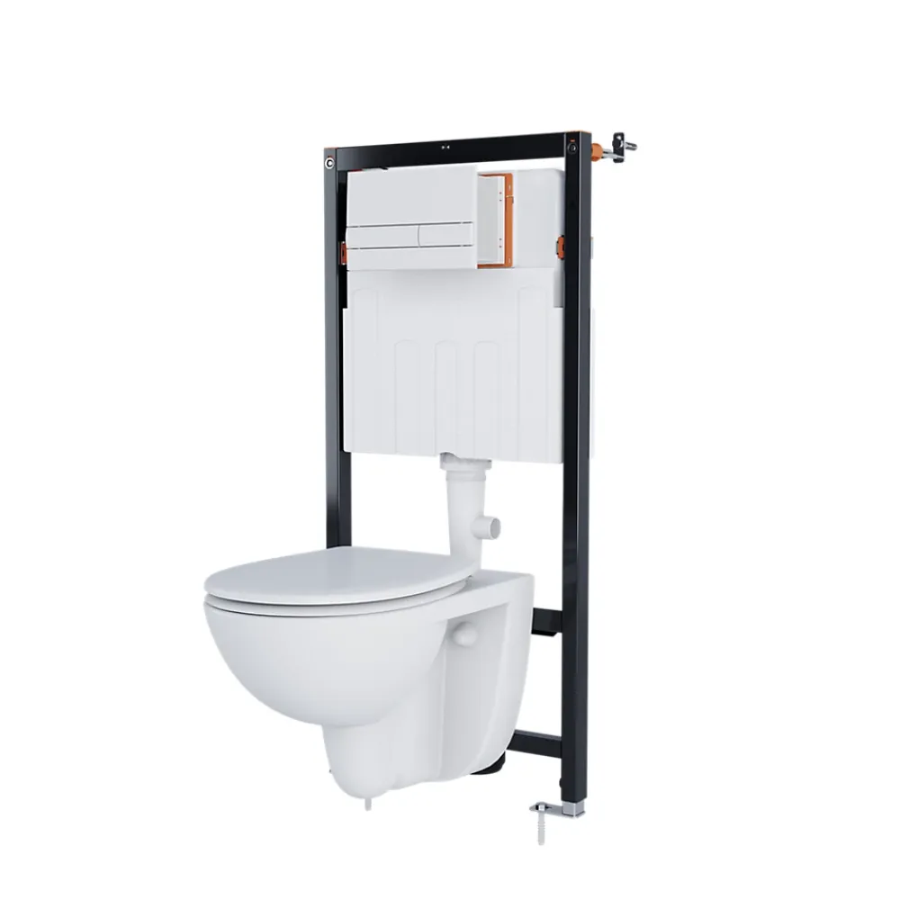 GoodHome Bâti-support universel pour WC suspendu Olan