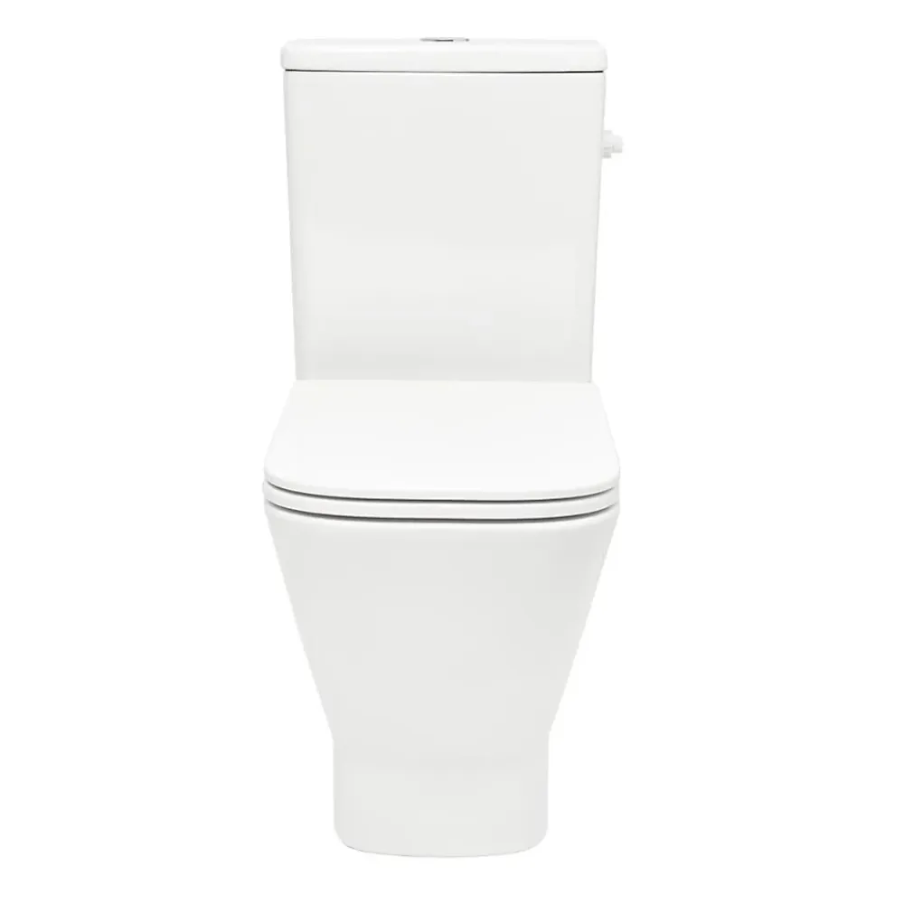Wc À Poser|Swiss Aqua Technologies B-Way Kit complet WC à poser vario avec chasse d'eau Vortex + réservoir de chasse + abattant SoftClose, blanc