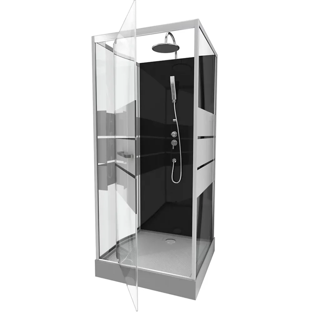 Aurlane Cabine de douche 90 carrée 90x90x225cm - SCRATCHY 90