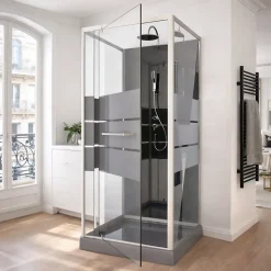 Aurlane Cabine de douche 90 carrée 90x90x225cm - SCRATCHY 90