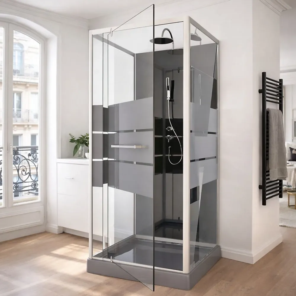 Aurlane Cabine de douche 90 carrée 90x90x225cm - SCRATCHY 90