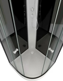Cabine De Douche|Aurlane Cabine de douche 1/4 de cercle 85x85x225cm - NEBULA