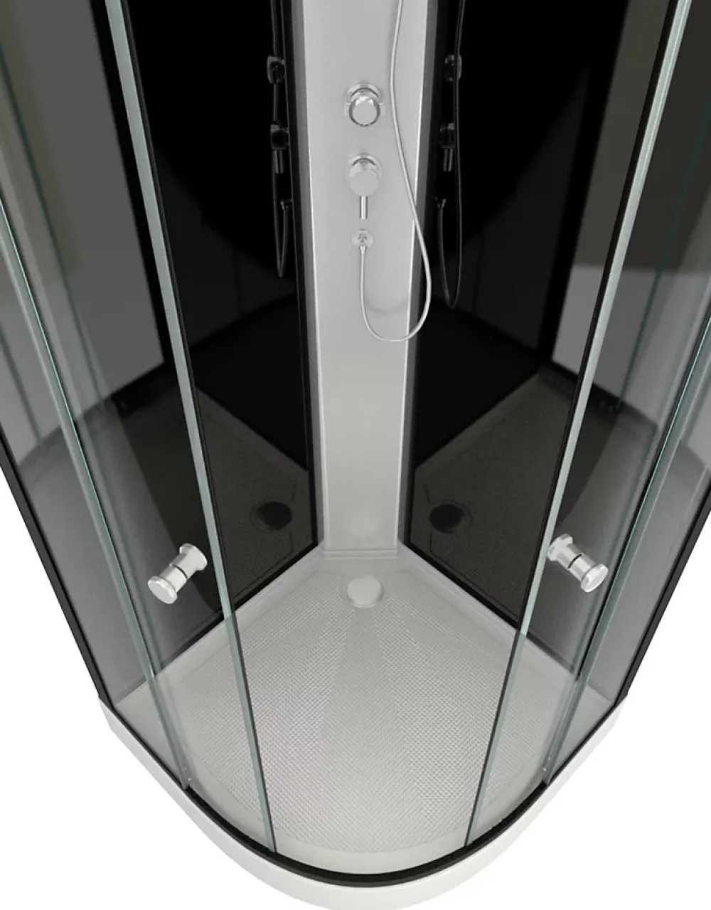 Cabine De Douche|Aurlane Cabine de douche 1/4 de cercle 85x85x225cm - NEBULA
