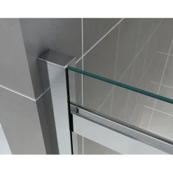 Paroi De Douche|Saniverre Cabine de douche ALIXA H.200 cm porte coulissante en verre 8 mm transparent 85 x 150 cm (porte 150) -