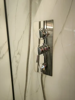 Sanitaire Cabine de douche carrée 90x90 QUADRA Marble