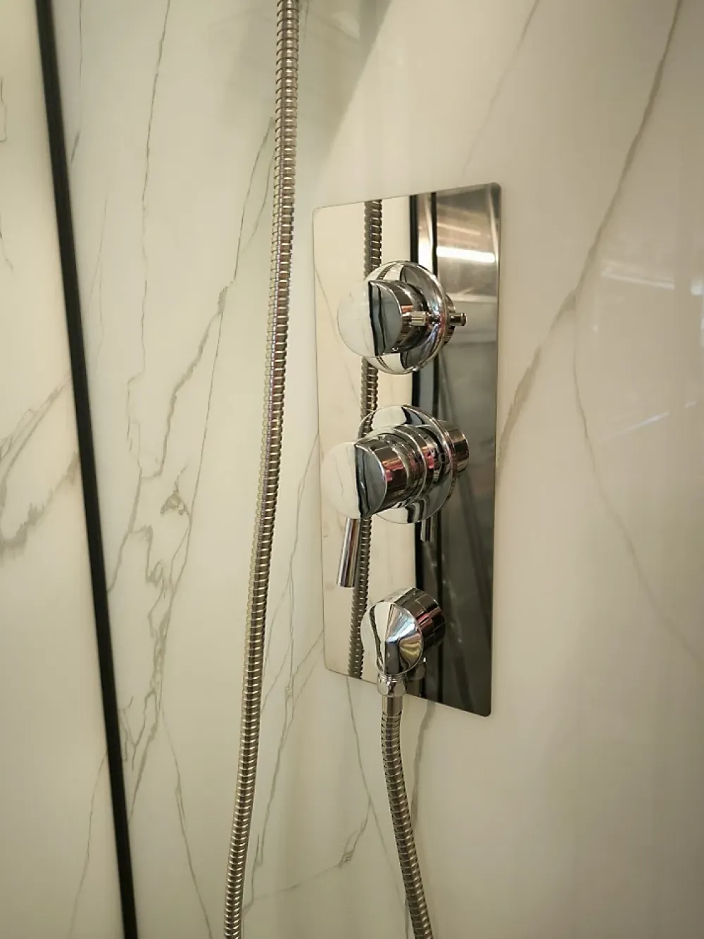 Sanitaire Cabine de douche carrée 90x90 QUADRA Marble