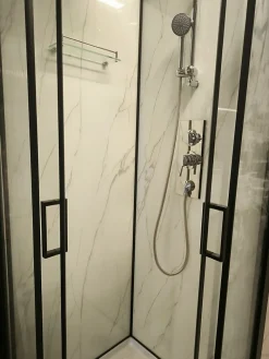 Sanitaire Cabine de douche carrée 90x90 QUADRA Marble