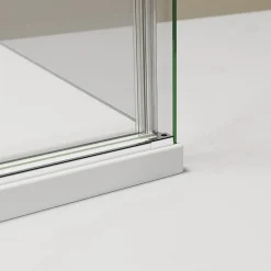 Bernstein Cabine de douche d'angle, verre clair 6mm, porte coulissante - NT806 FLEX 100x80x195cm