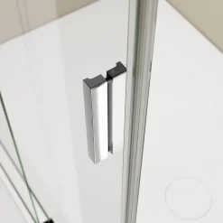 Bernstein Cabine de douche d'angle, verre clair 6mm, porte coulissante - NT806 FLEX 100x80x195cm