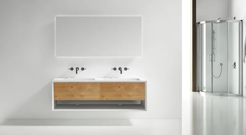 Paroi De Douche|Bernstein Cabine de douche en coin, verre trempé 8mm, portes coulissantes, profilé chrome - DX906 FLEX - 120x80x195cm (LxPxH)