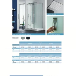 Cabine De Douche|Kinedo Cabine de douche hydromassante et hammam HORIZON 120x120 hauteur receveur 12,5cm 1 porte pivotante finition perle noire