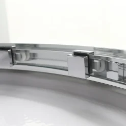 GoodHome Cabine de douche hydromassante quart de cercle 90 x 90 cm, profilés chromés, Beloya