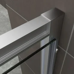 Saniverre Cabine de douche IBEA H.190 cm porte pivotante verre transparent 90 x 90 cm -