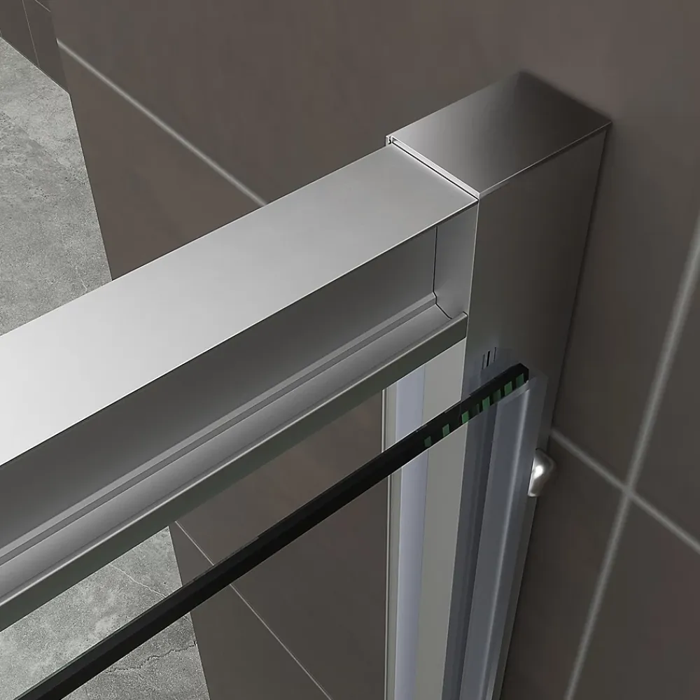 Saniverre Cabine de douche IBEA H.190 cm porte pivotante verre transparent 90 x 90 cm -